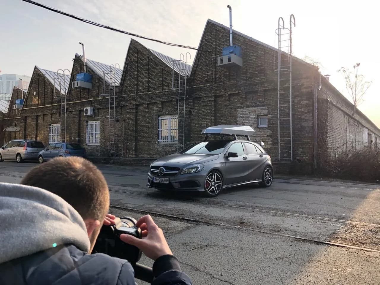 Mercedes photoshoot with Alumined