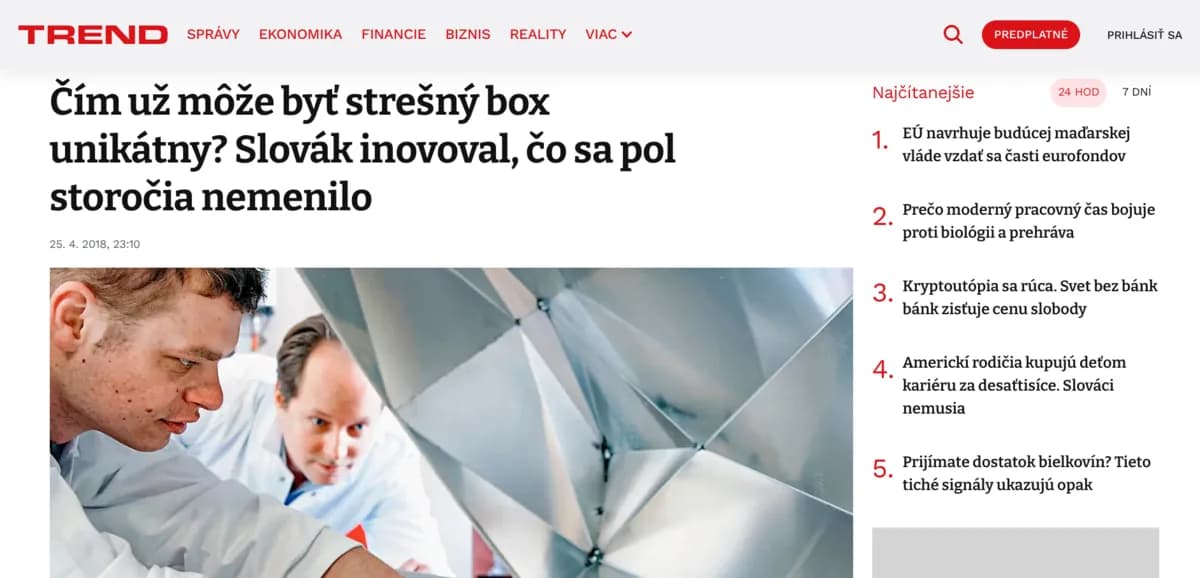 TREND article about rooftop box