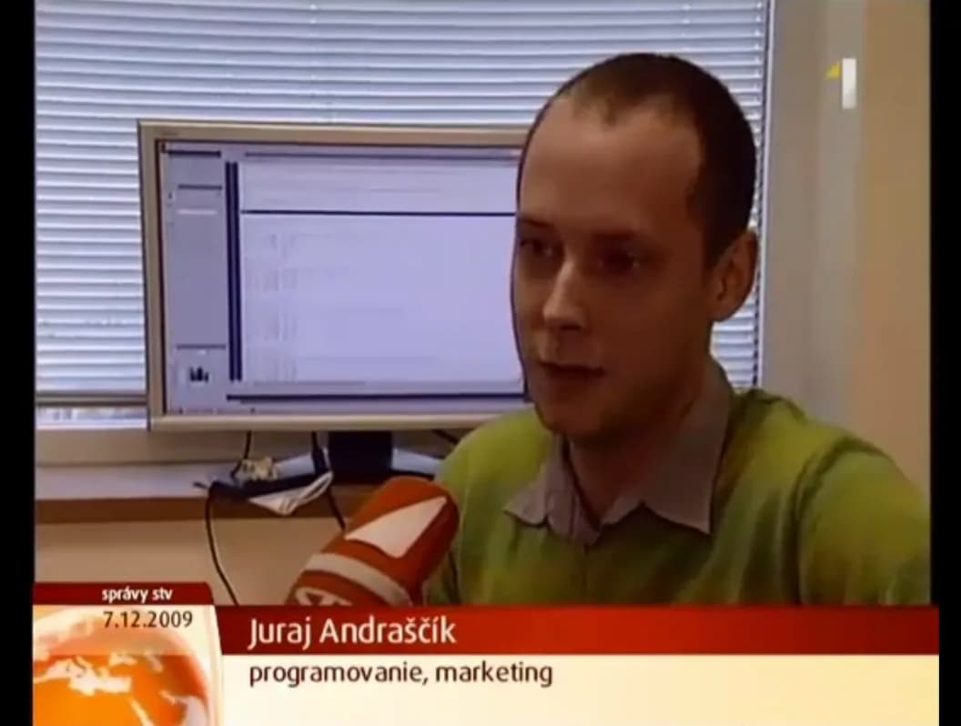 Juraj on TV news