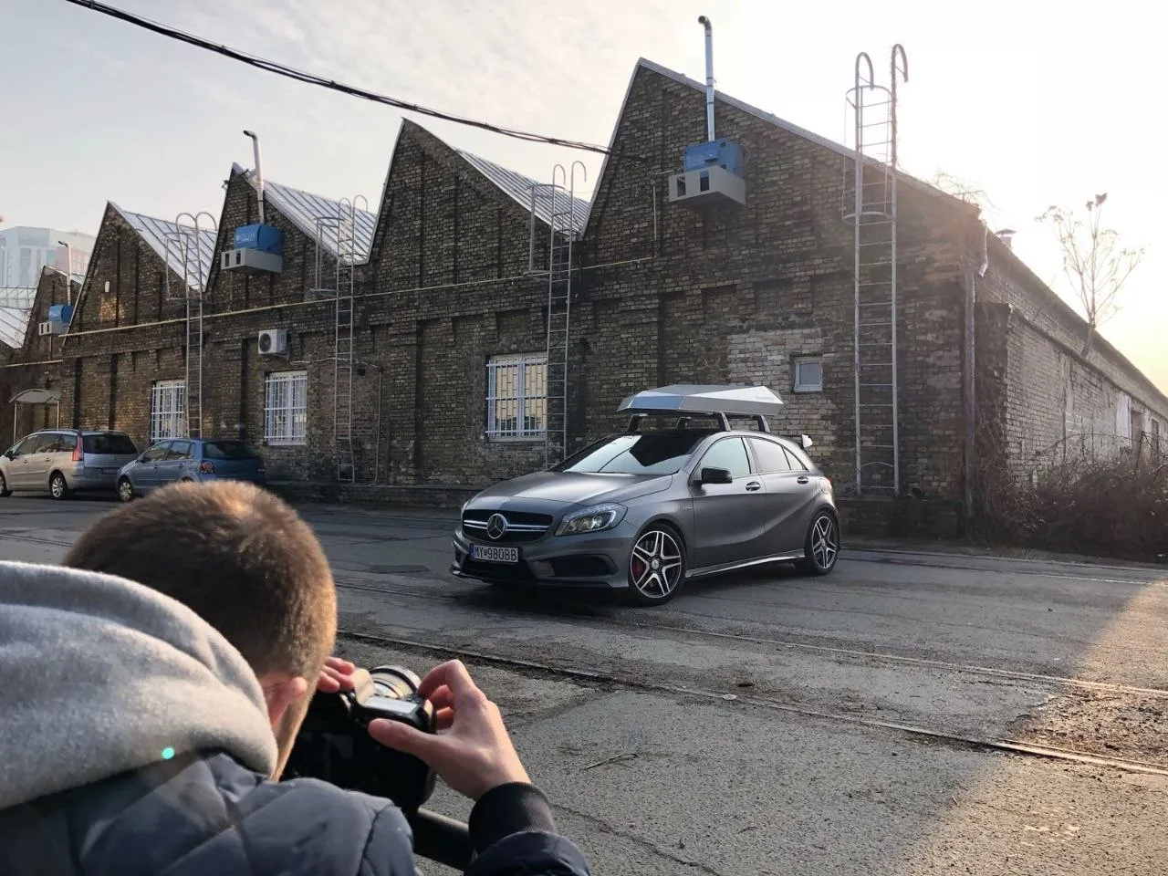 Mercedes photoshoot with Alumined